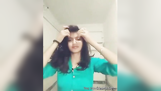Indian teen unbuttons green shirt and takes it off just like her bra | XXX Video on AllSex.XXX
