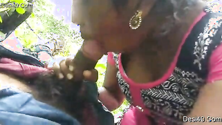 Guy simply lies on back but sex partner gives him a blowjob outdoors | XXX Video on AllSex.XXX