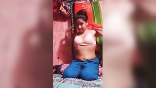 XXX feels obliged to take red top off and stay in front of camera nude | XXX Video on AllSex.XXX