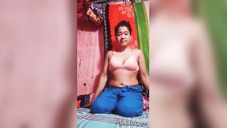 XXX feels obliged to take red top off and stay in front of camera nude | XXX Video on AllSex.XXX