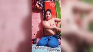 XXX feels obliged to take red top off and stay in front of camera nude | XXX Video on AllSex.XXX