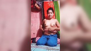 XXX feels obliged to take red top off and stay in front of camera nude | XXX Video on AllSex.XXX