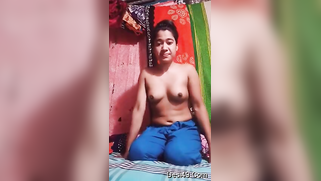 XXX feels obliged to take red top off and stay in front of camera nude | XXX Video on AllSex.XXX