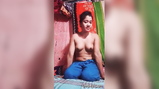 XXX feels obliged to take red top off and stay in front of camera nude | XXX Video on AllSex.XXX