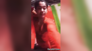 XXX feels obliged to take red top off and stay in front of camera nude | XXX Video on AllSex.XXX