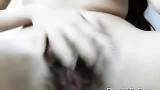 Desi girl with hairy slit takes clothes off and puts hand down there | XXX Video on AllSex.XXX