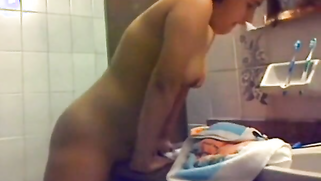 Horny Desi chick comes to the bathroom to masturbate after watching porn | XXX Video on AllSex.XXX