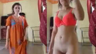 Desi girl just takes off clothes but it's kind of porn for her | XXX Video on AllSex.XXX
