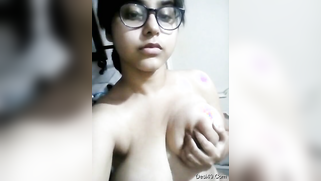 First porn experience of the big-tittied Desi woman with glasses | XXX Video on AllSex.XXX