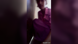 Pretty Desi girl in purple outfit plays with pussy fantasizing about porn | XXX Video on AllSex.XXX