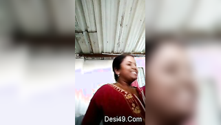 Cheerful Desi woman goes to take a shower after watching a porn movie
