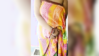 Woman in a colored dress teases Desi guys revealing big breast | XXX Video on AllSex.XXX