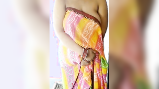 Woman in a colored dress teases Desi guys revealing big breast | XXX Video on AllSex.XXX