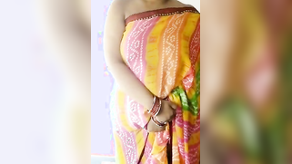 Woman in a colored dress teases Desi guys revealing big breast | XXX Video on AllSex.XXX