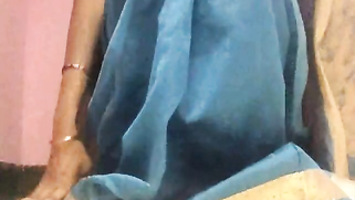 Amateur porn video where Desi MILF lifts blue dress to play with pussy | XXX Video on AllSex.XXX