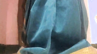 Amateur porn video where Desi MILF lifts blue dress to play with pussy | XXX Video on AllSex.XXX