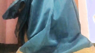 Amateur porn video where Desi MILF lifts blue dress to play with pussy | XXX Video on AllSex.XXX