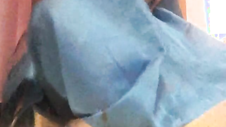 Amateur porn video where Desi MILF lifts blue dress to play with pussy | XXX Video on AllSex.XXX