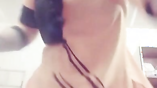 Solo porn video of the Desi girl with braid and succulent boobs | XXX Video on AllSex.XXX