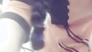 Solo porn video of the Desi girl with braid and succulent boobs | XXX Video on AllSex.XXX