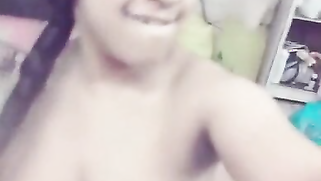 Solo porn video of the Desi girl with braid and succulent boobs | XXX Video on AllSex.XXX