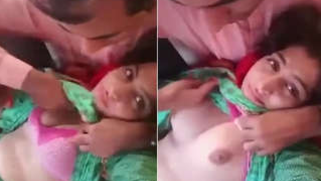 Elegant lover licks Desi girl's boobies in the cheating porn video | XXX Video on AllSex.XXX