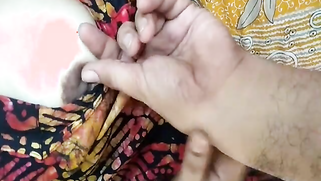 Desi female pulls right chest out to let porn partner touch it | XXX Video on AllSex.XXX