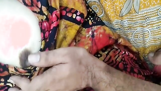 Desi female pulls right chest out to let porn partner touch it | XXX Video on AllSex.XXX