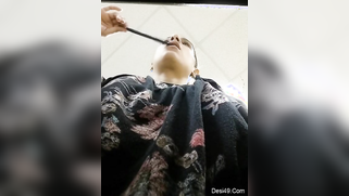 Girl knows about porn perv under the table so she shows Desi boobs | XXX Video on AllSex.XXX