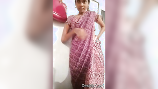 Pleasant Desi girl takes off pink dress in her first porn video | XXX Video on AllSex.XXX