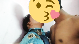 Desi girl in floral shirt kisses porn partner being covered with a smile | XXX Video on AllSex.XXX