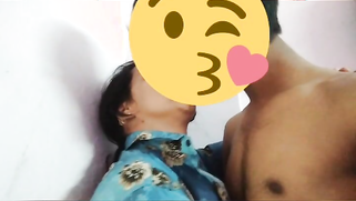 Desi girl in floral shirt kisses porn partner being covered with a smile | XXX Video on AllSex.XXX