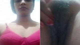 Likable Desi woman shows pussy but hides tits in the solo porn video
