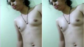 Small-tittied Desi wife with shaved pussy looks great in the porn video | XXX Video on AllSex.XXX