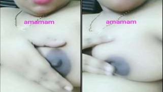 Webcam porn video of the fatty Desi woman playing with boobies | XXX Video on AllSex.XXX