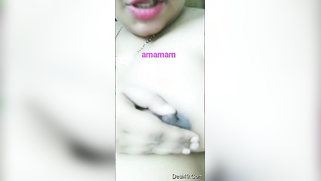 Webcam porn video of the fatty Desi woman playing with boobies | XXX Video on AllSex.XXX