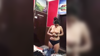 Girl isn't ready for the porn but Desi hubby can film her putting on clothes | XXX Video on AllSex.XXX