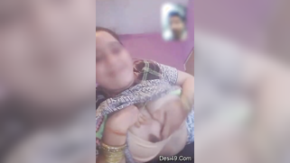 Desi woman teases hubby showing boobs during the porn video call | XXX Video on AllSex.XXX