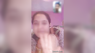 Desi woman teases hubby showing boobs during the porn video call | XXX Video on AllSex.XXX