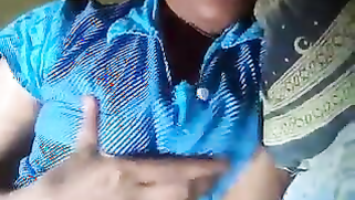 Clothed Desi woman touches tits after porn buddy says he won't come | XXX Video on AllSex.XXX