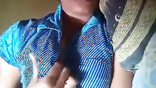 Clothed Desi woman touches tits after porn buddy says he won't come | XXX Video on AllSex.XXX