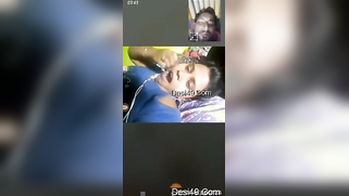 Mustached hubby is glad to see Desi's boobs during the porn video call | XXX Video on AllSex.XXX