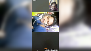 Mustached hubby is glad to see Desi's boobs during the porn video call | XXX Video on AllSex.XXX