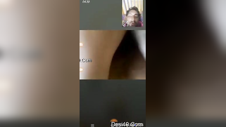 Mustached hubby is glad to see Desi's boobs during the porn video call | XXX Video on AllSex.XXX