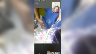 Mustached hubby is glad to see Desi's boobs during the porn video call | XXX Video on AllSex.XXX