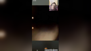 Mustached hubby is glad to see Desi's boobs during the porn video call | XXX Video on AllSex.XXX