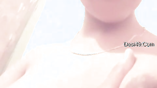 Shower room is a place where the young Desi porn model squeezes tits | XXX Video on AllSex.XXX