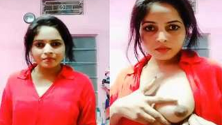 Flawless Desi woman unzips red blouse to impress porn perverts | XXX Video on AllSex.XXX