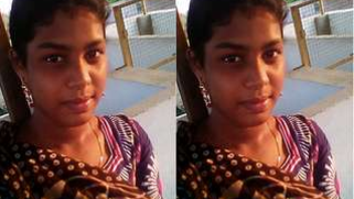 Super-excited Desi female touches breasts in the solo porn video