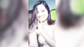 Porn video is short but spectators can still admire Desi cutie's tits